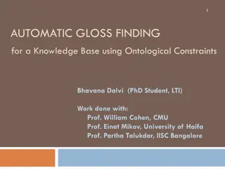 AUTOMATIC GLOSS FINDING