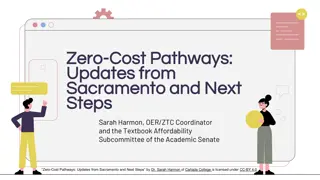 Zero-Cost Pathways Updates and Grants Overview