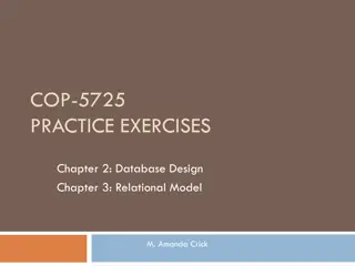 Database Design for Company Information Management