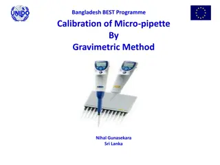 Comprehensive Micro-pipette Calibration Programme