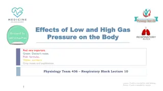 Effects of Low and High Gas Pressure on the Body