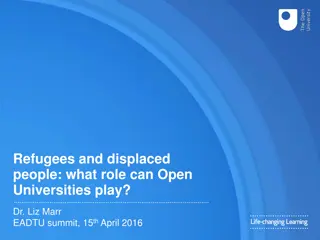 Role of Open Universities in Supporting Refugees and Displaced People