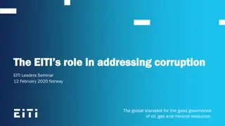 Role of EITI in Addressing Corruption in Extractive Sector