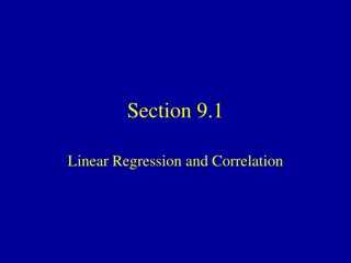 Linear Regression and Correlation in Data Analysis