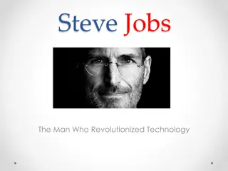 Steve Jobs: The Man Who Revolutionized Technology