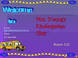 Welcome to Mrs. Young's Kindergarten Class