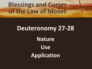 Blessings and Curses of the Law of Moses - Deuteronomy Insights