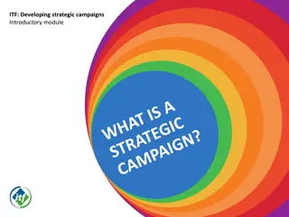 Developing Strategic Campaigns - Introductory Module