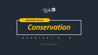 Conservation Efforts for Species at Risk