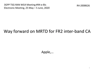 Way Forward on MRTD for FR2 Inter-Band CA