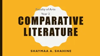 Exploring Comparative Literature: Influence and Evolution