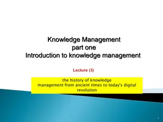 Evolution of Knowledge Management: Ancient Clay Tablets to Digital Age