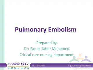 Pulmonary Embolism
