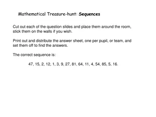 Mathematical Treasure Hunt: Sequences Challenge