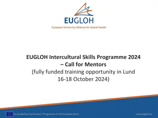 EUGLOH Intercultural Skills Programme 2024 Call for Mentors