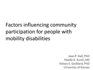 Community Participation for People with Mobility Disabilities: Influential Factors