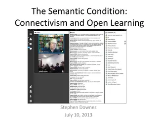 The Semantic Condition: Connectivism and Open Learning
