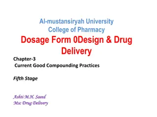 Dosage Form Design & Drug Delivery: Best Practices for Pharmaceutical Packaging
