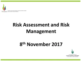 Risk Assessment and Risk Management