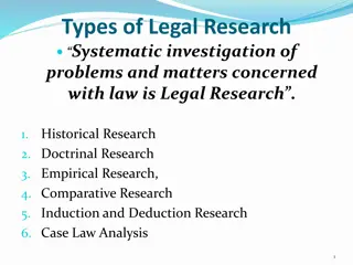 Types of Legal Research