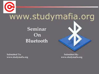 Seminar on Bluetooth: History, Devices, Advantages, and Future
