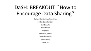 DaSH: BREAKOUT - How to Encourage Data Sharing