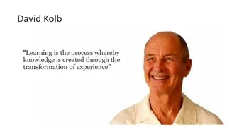 Process of Knowledge Creation & Learning Continuums