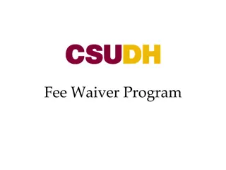 Fee Waiver Program Employee Eligibility Criteria