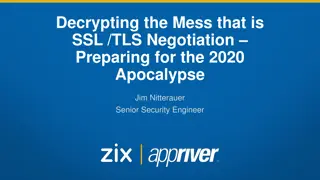 Deciphering SSL/TLS Negotiation in Preparation for the 2020 Apocalypse