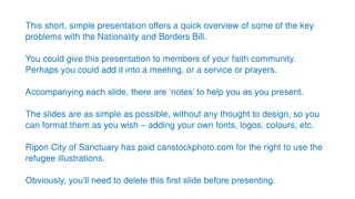 Key Problems with Nationality and Borders Bill