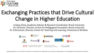 Driving Cultural Change in Higher Education