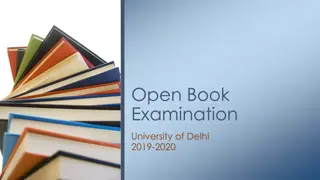 Guide for DU Portal Open-Book Examination 2019-2020