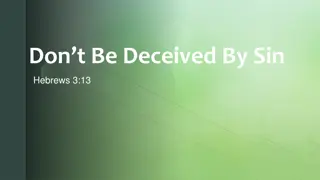 Deceived Sin Hebrews: Avoiding Danger of Deception