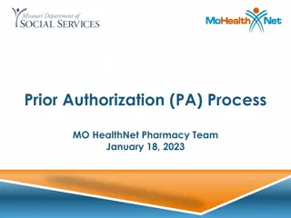 Prior Authorization (PA) Process