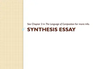 SYNTHESIS ESSAY