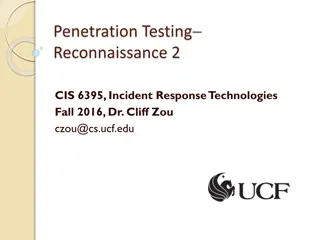 Penetration Testing Reconnaissance Techniques