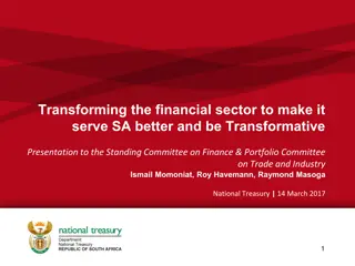 Transforming the Financial Sector for Better Service and Greater Impact
