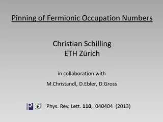 Pinning of Fermionic Occupation Numbers: Generalized Constraints and Applications