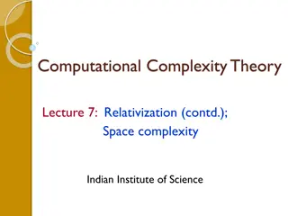 Computational Complexity Theory