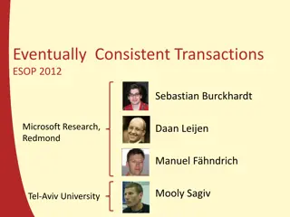 Eventual Consistency Transactions Overview