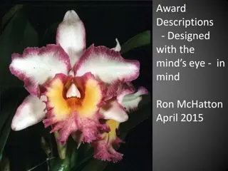 Guidelines for Writing Plant Award Descriptions