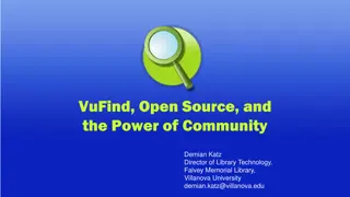 VuFind: Empowering Libraries with Open Source Community