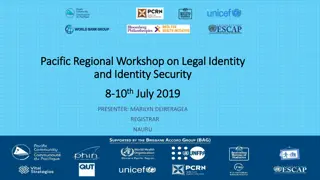 Pacific Regional Workshop on Legal Identity and Security