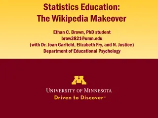Statistics Education: The Wikipedia Makeover