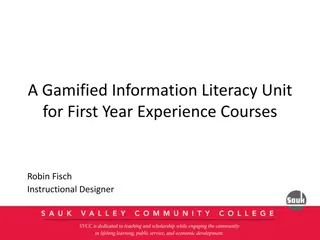 Gamified Library Services for First-Year Students