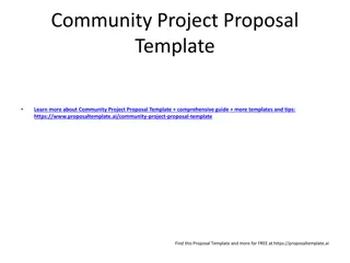Community Project Proposal  Template