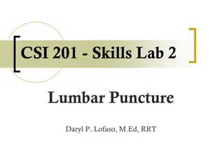 Lumbar Puncture: Indications, Contraindications, and Checklist