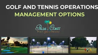 Golf and Tennis Operations Management Options
