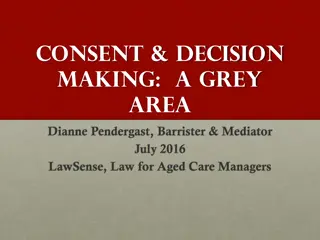 Legal Elements of Decision-Making Capacity