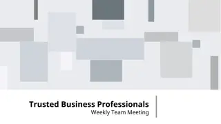 Trusted Business Professionals Weekly Meeting